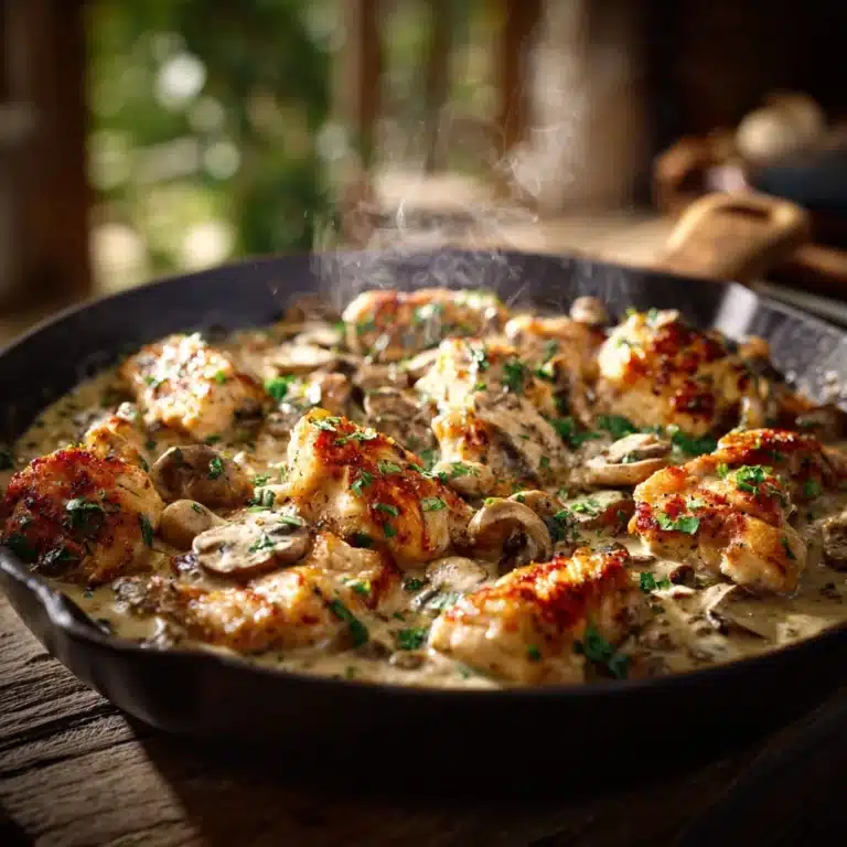 Creamy Chicken and Mushroom Skillet Recipe