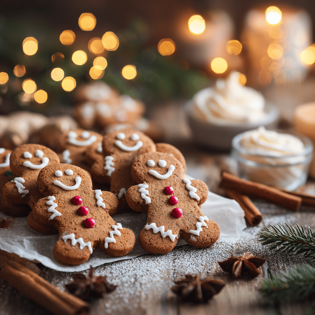 Gingerbread Men Macarons - Recipe Image