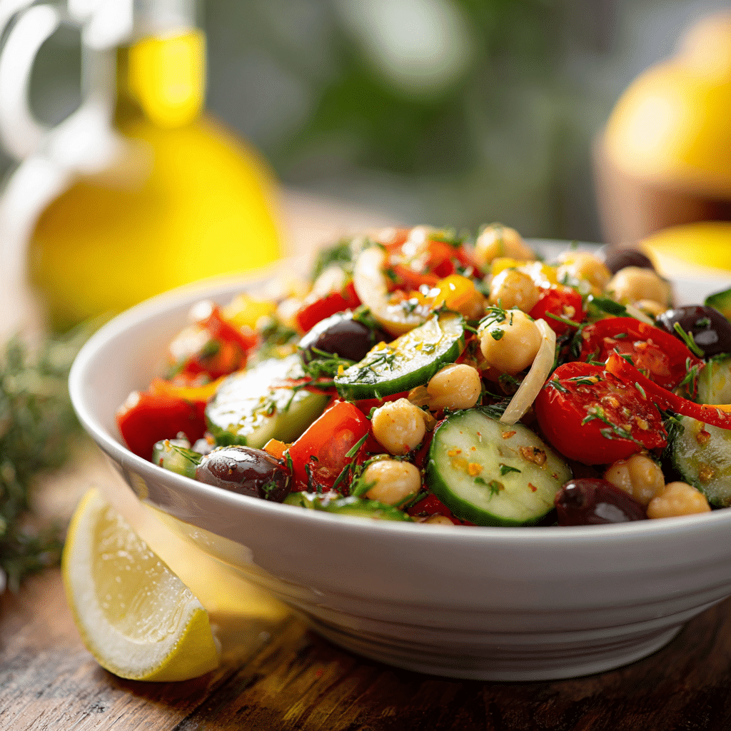 Mediterranean Chickpea Salad Recipe - Recipe Image