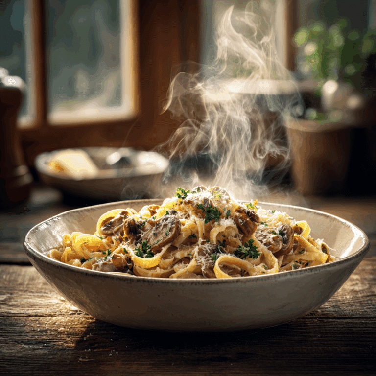 Creamy Mushroom Pasta Recipe