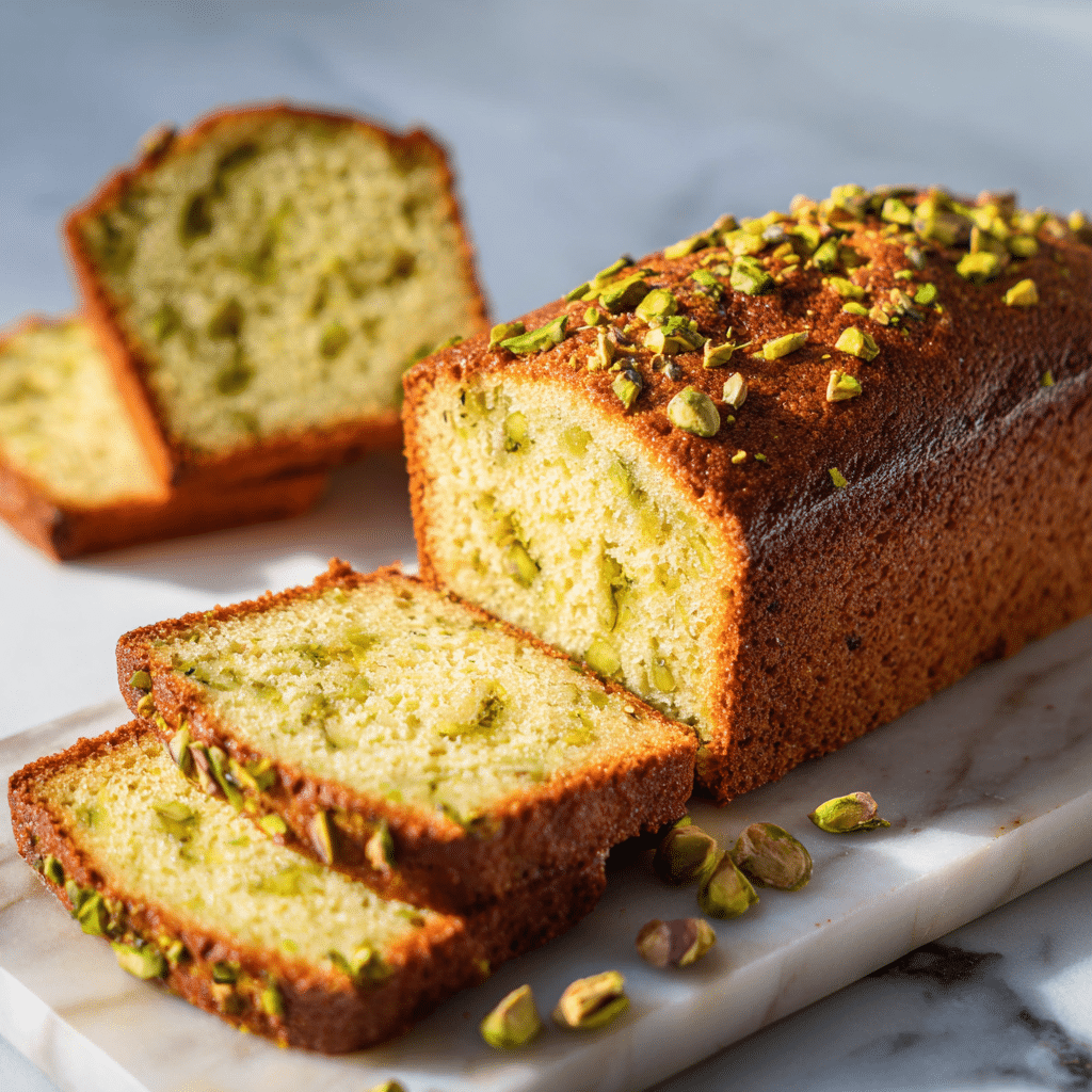 Pistachio Cardamom Pound Cake Recipe - Recipe Image