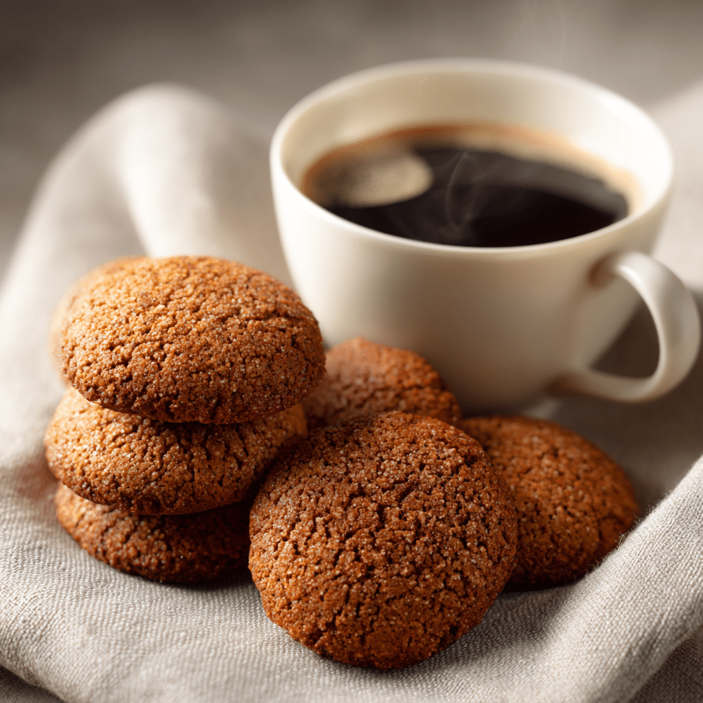 Espresso Olive Oil Cookies Recipe - Recipe Image