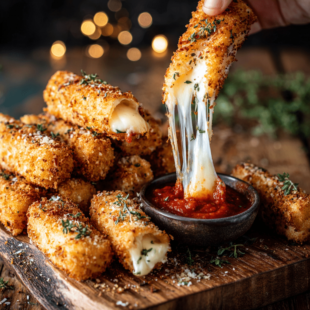 Air Fryer Mozzarella Sticks