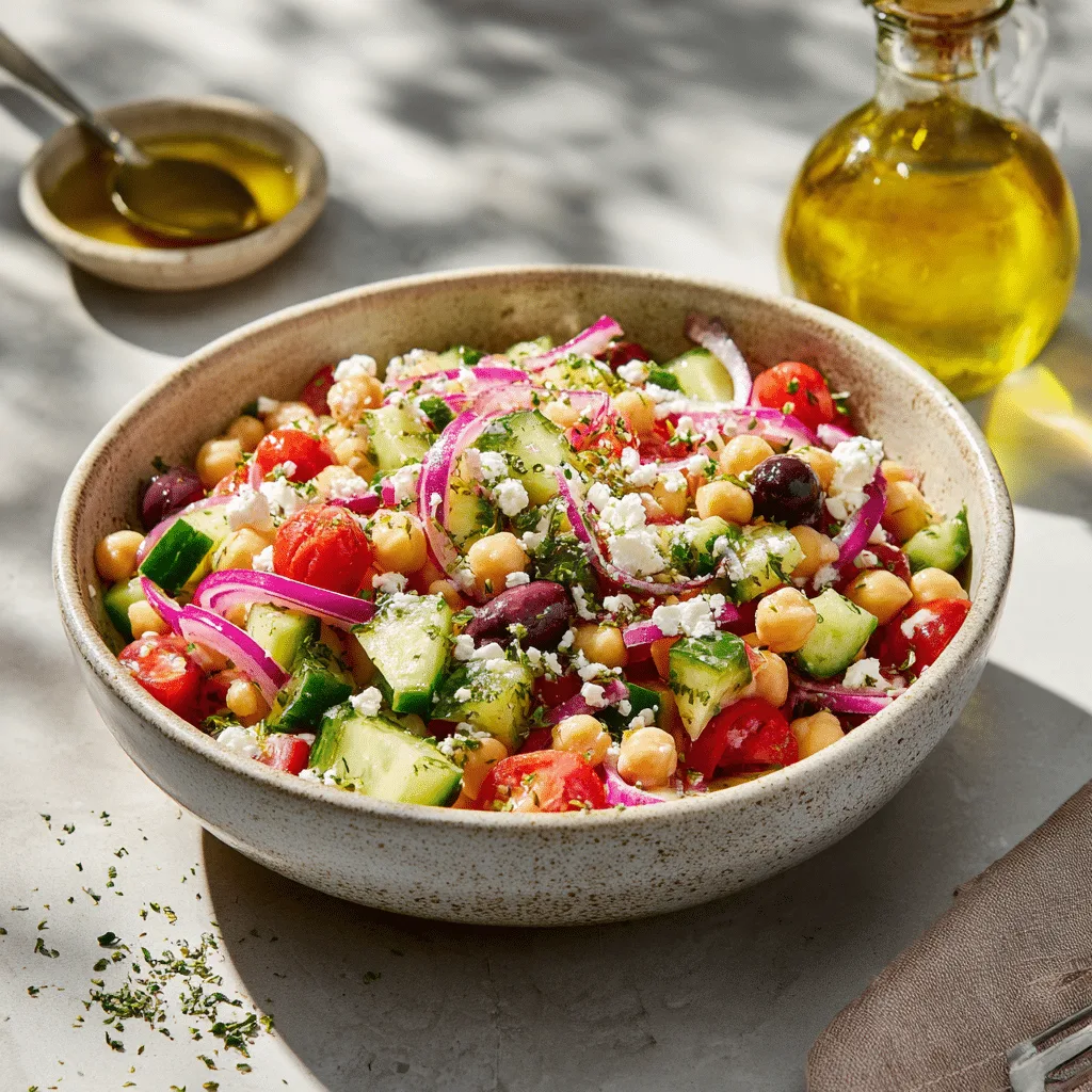 Mediterranean Chickpea Salad - Recipe Image