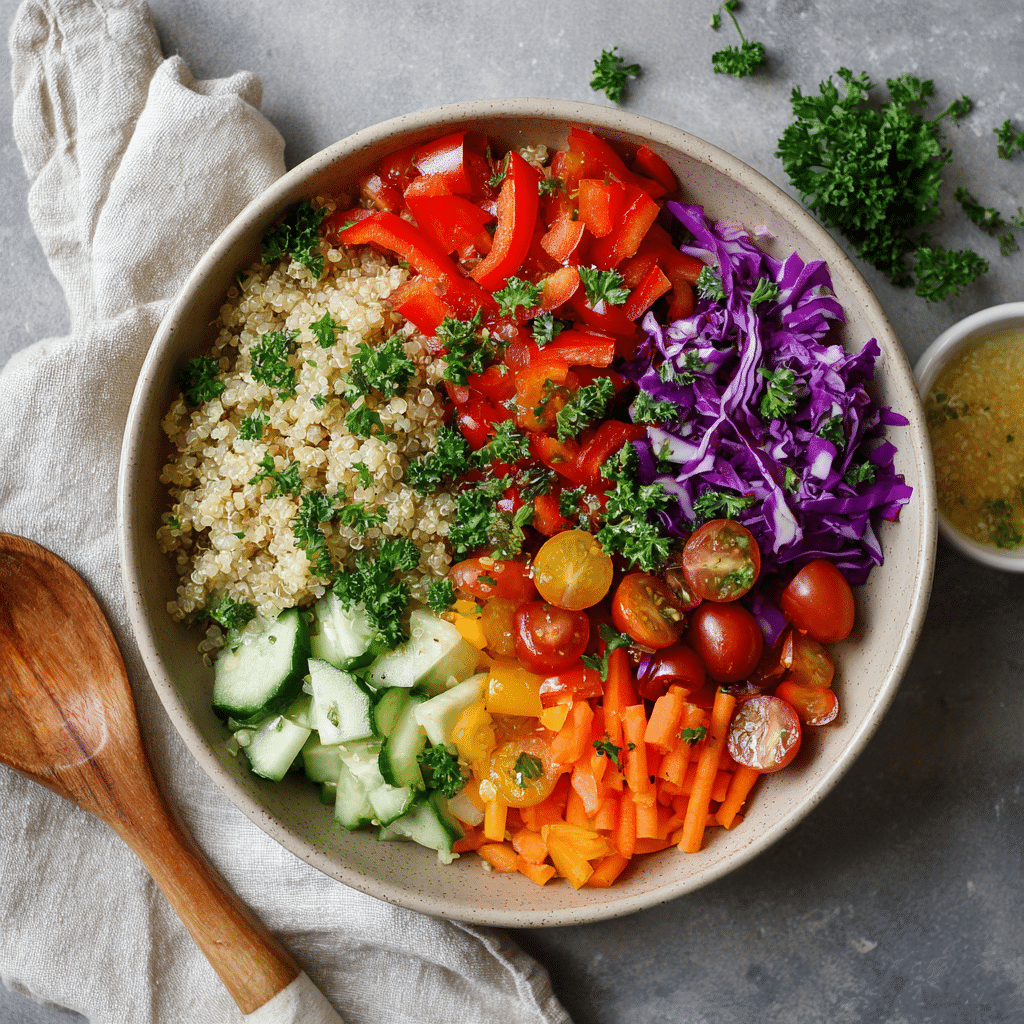 Quinoa Rainbow Salad - Recipe Image