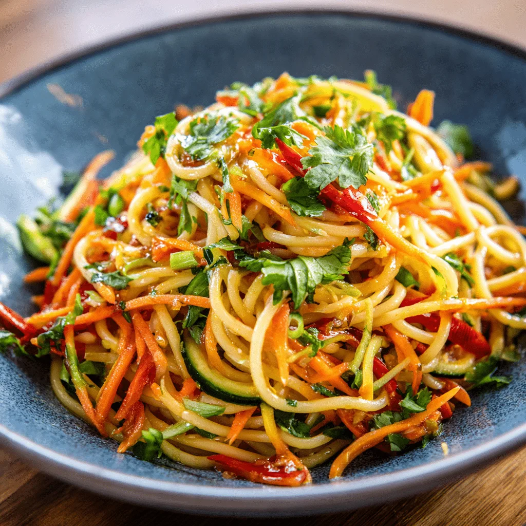 Spicy Thai Spaghetti Salad - Recipe Image