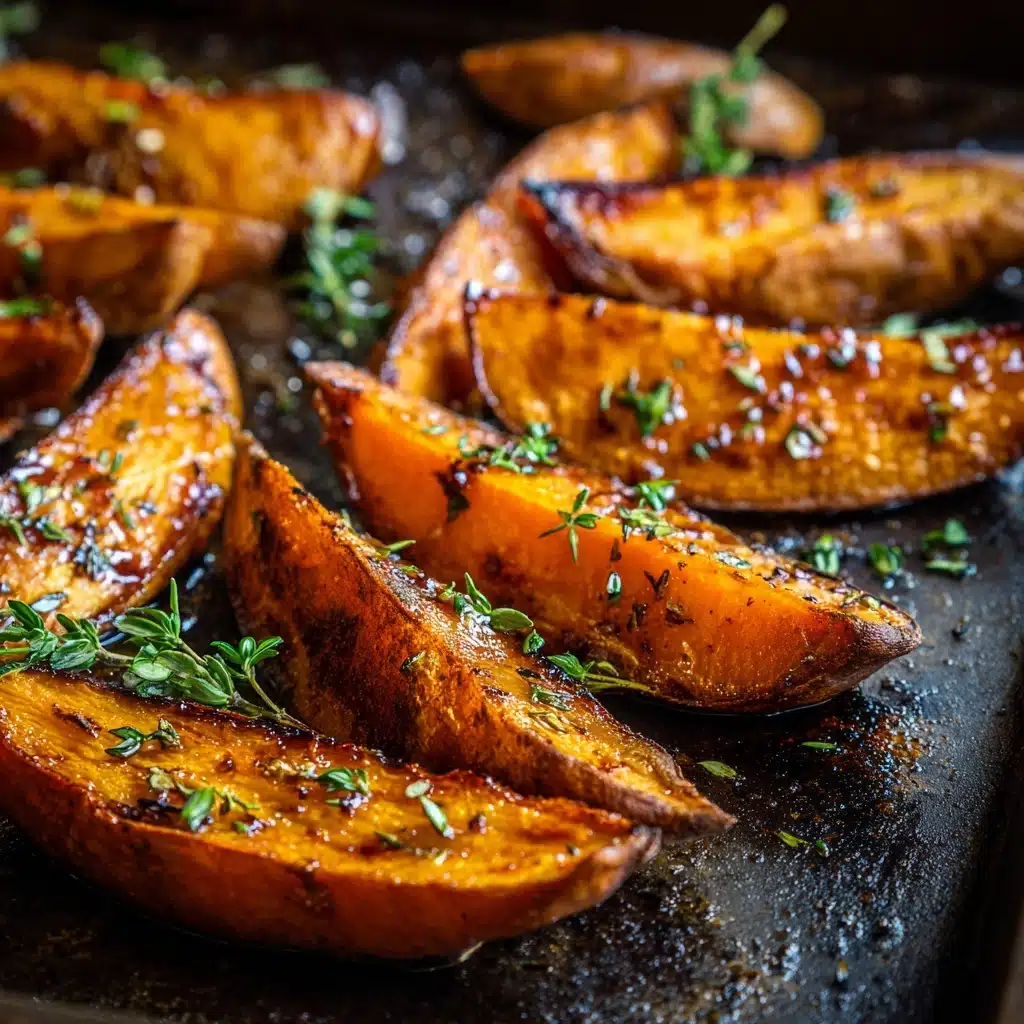 Maple Roasted Sweet Potatoes - Recipe Image