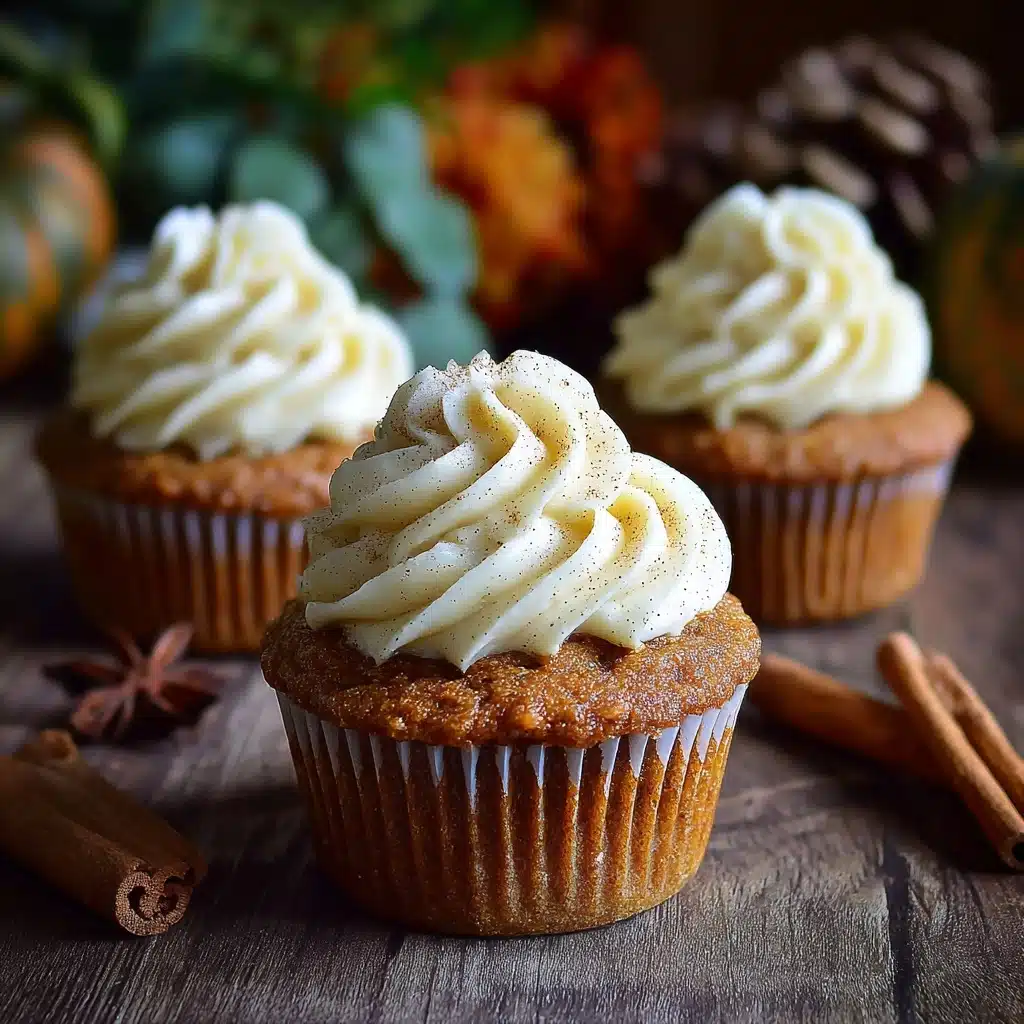 Pumpkin Spice Cupcakes with Cream Cheese Frosting - Recipe Image