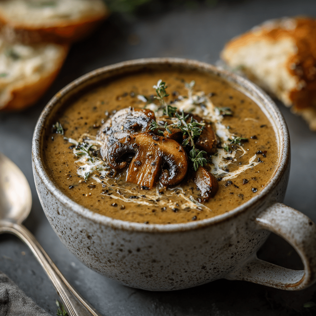 Creamy Mushroom Soup - Recipe Image