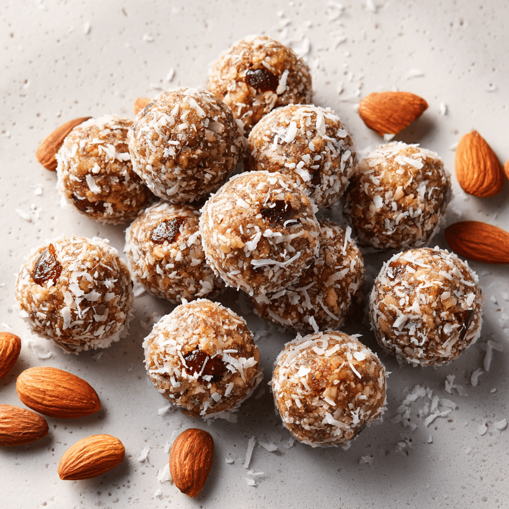 Coconut Almond Energy Bites - Recipe Image