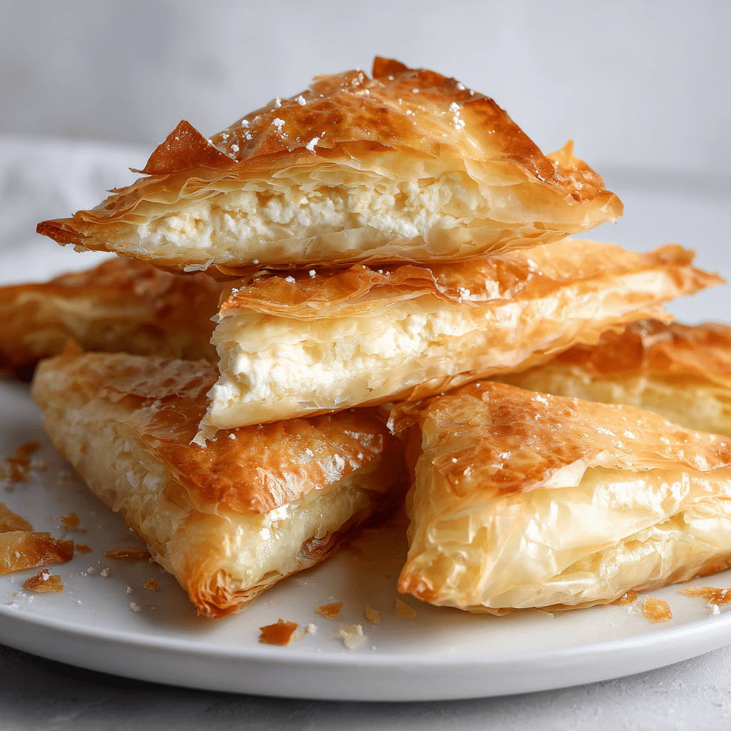 Tiropita Greek Cheese Feta Pie Recipe - Recipe Image