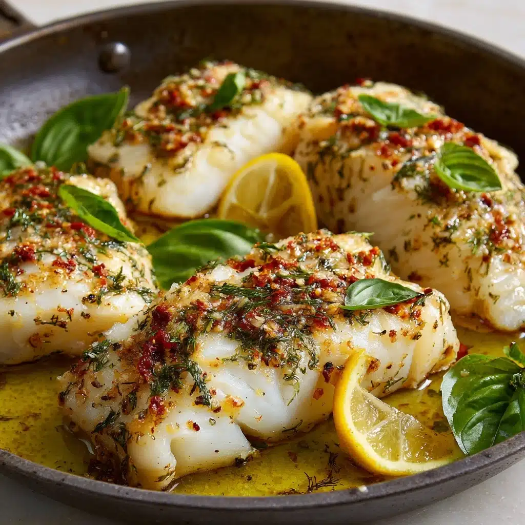 Lemon Basil Baked Cod Recipe - Recipe Image