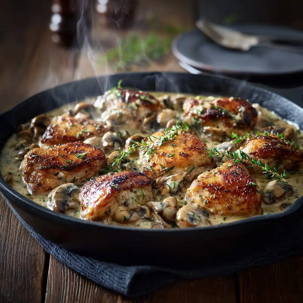Creamy Chicken and Mushroom Skillet Recipe - Recipe Image