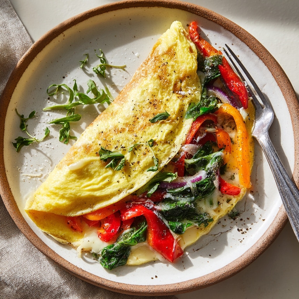 Veggie Omelette with Cheese Recipe - Recipe Image