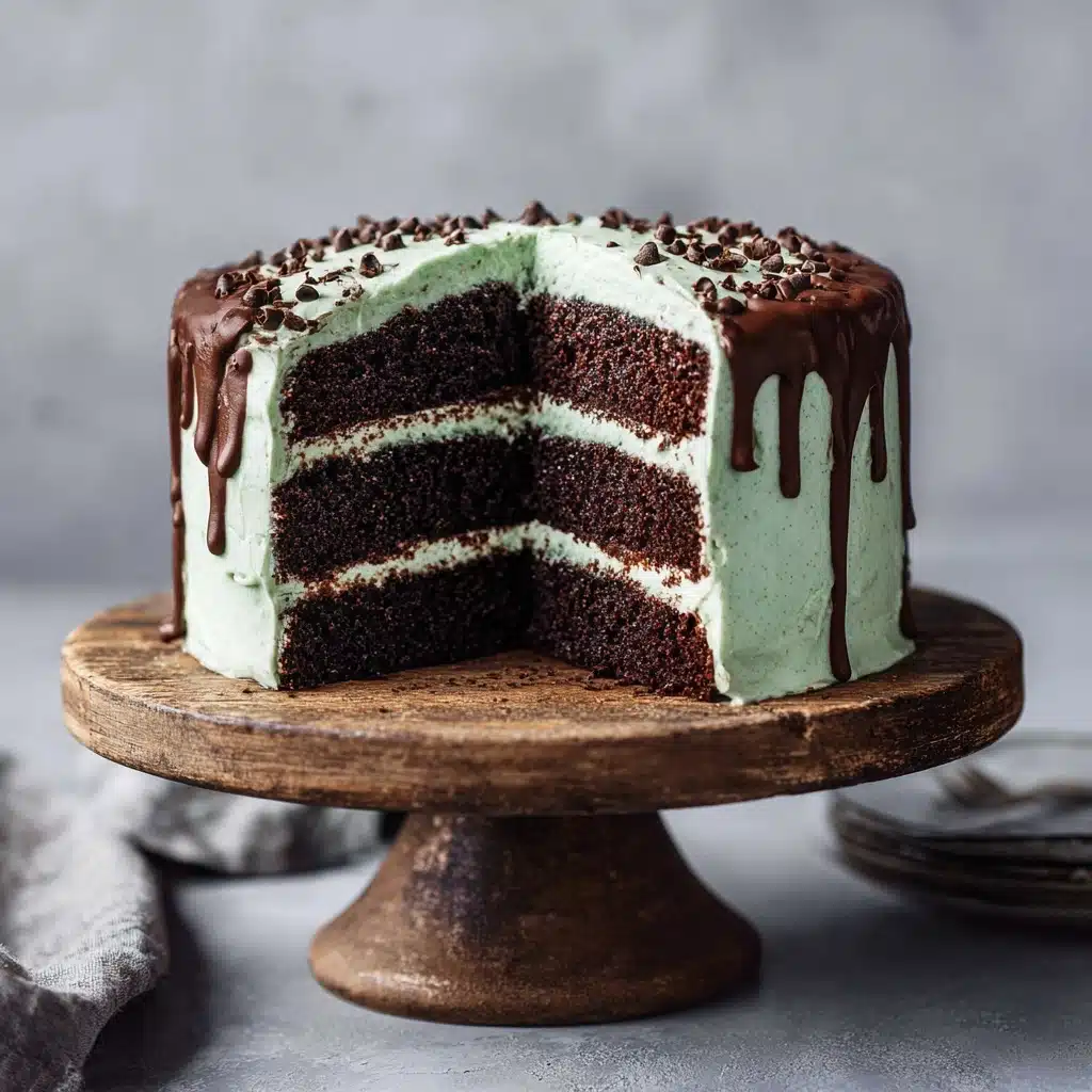 Mint Chocolate Cake Recipe - Recipe Image