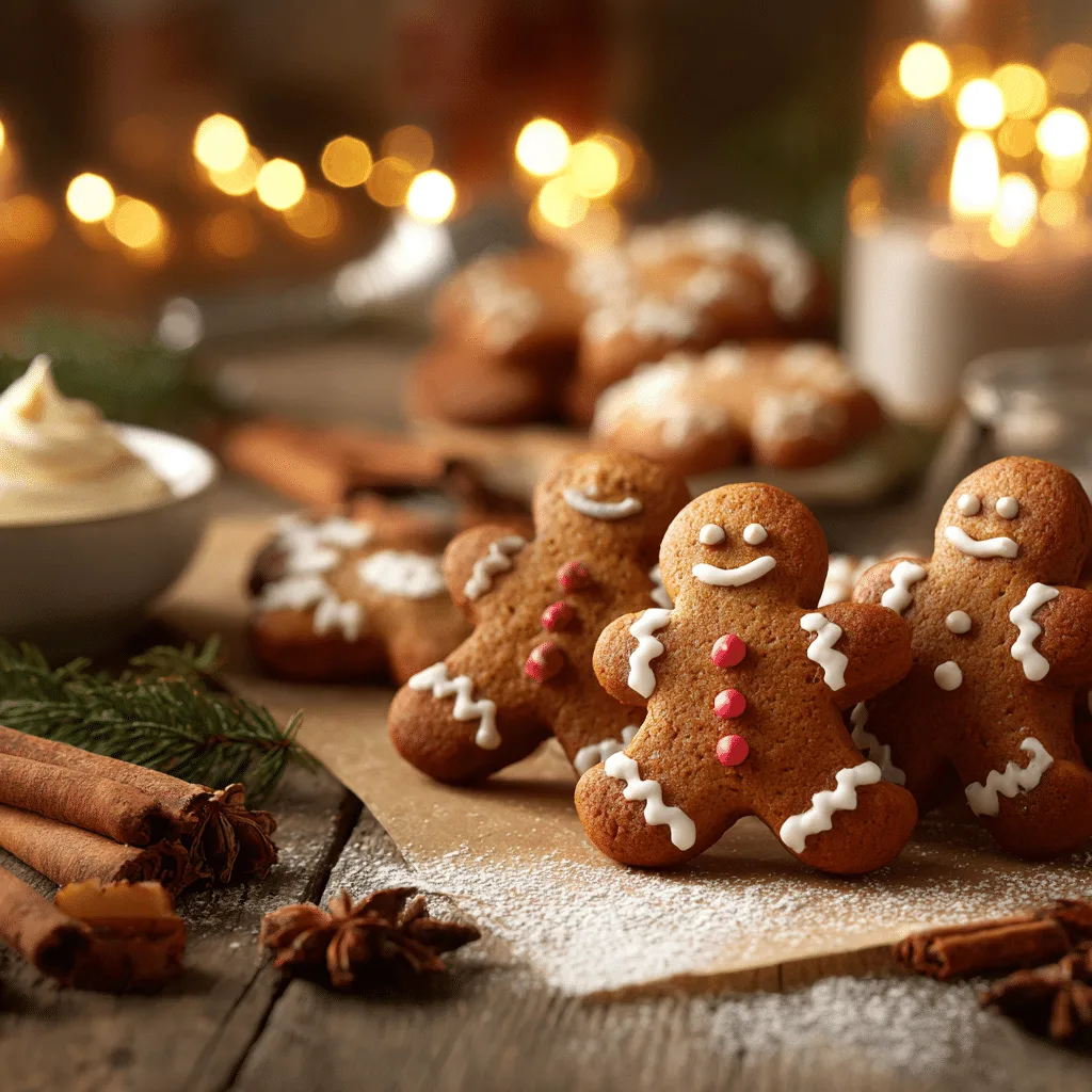 Gingerbread Men Macarons