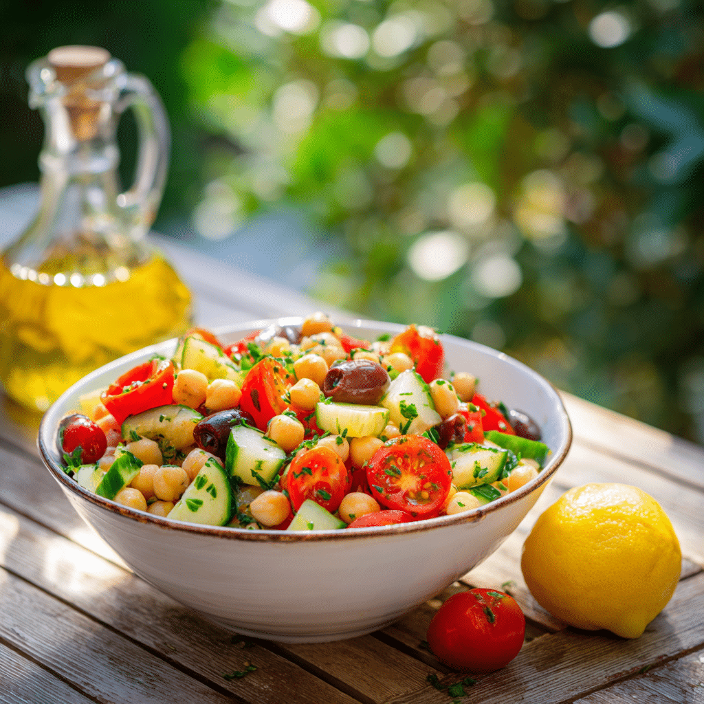 Mediterranean Chickpea Salad Recipe - Recipe Image