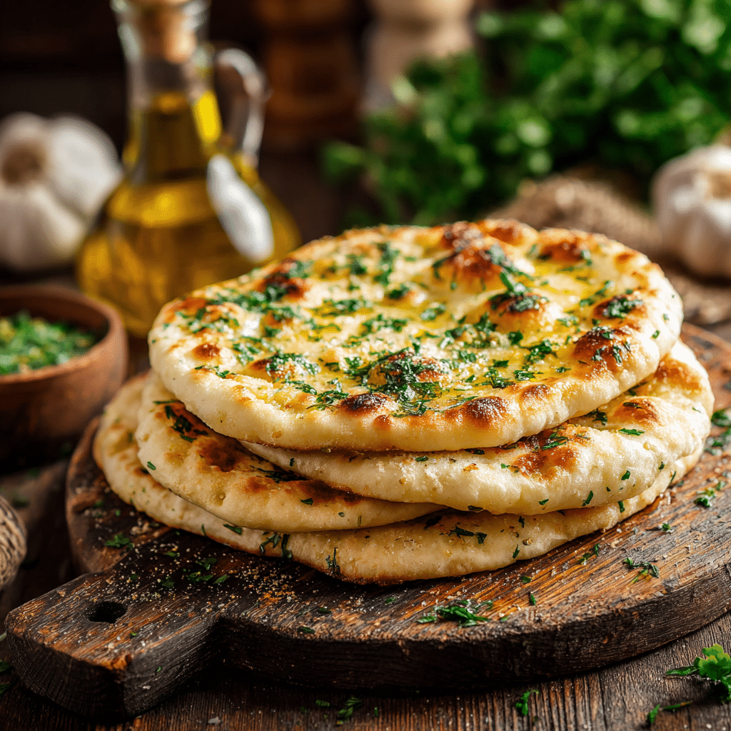 Herb Garlic Flatbread Recipe - Recipe Image