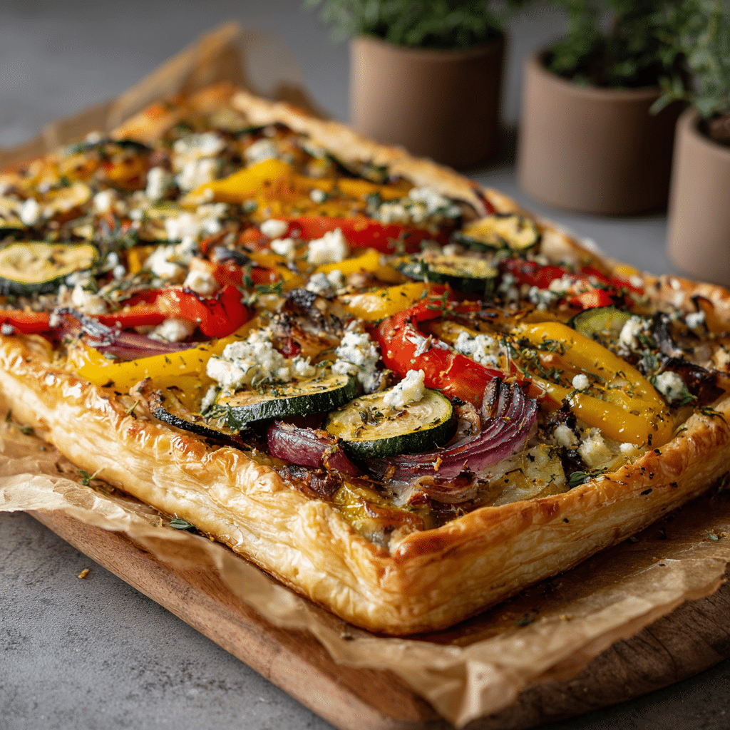 Roasted Veggie Tart Recipe - Recipe Image