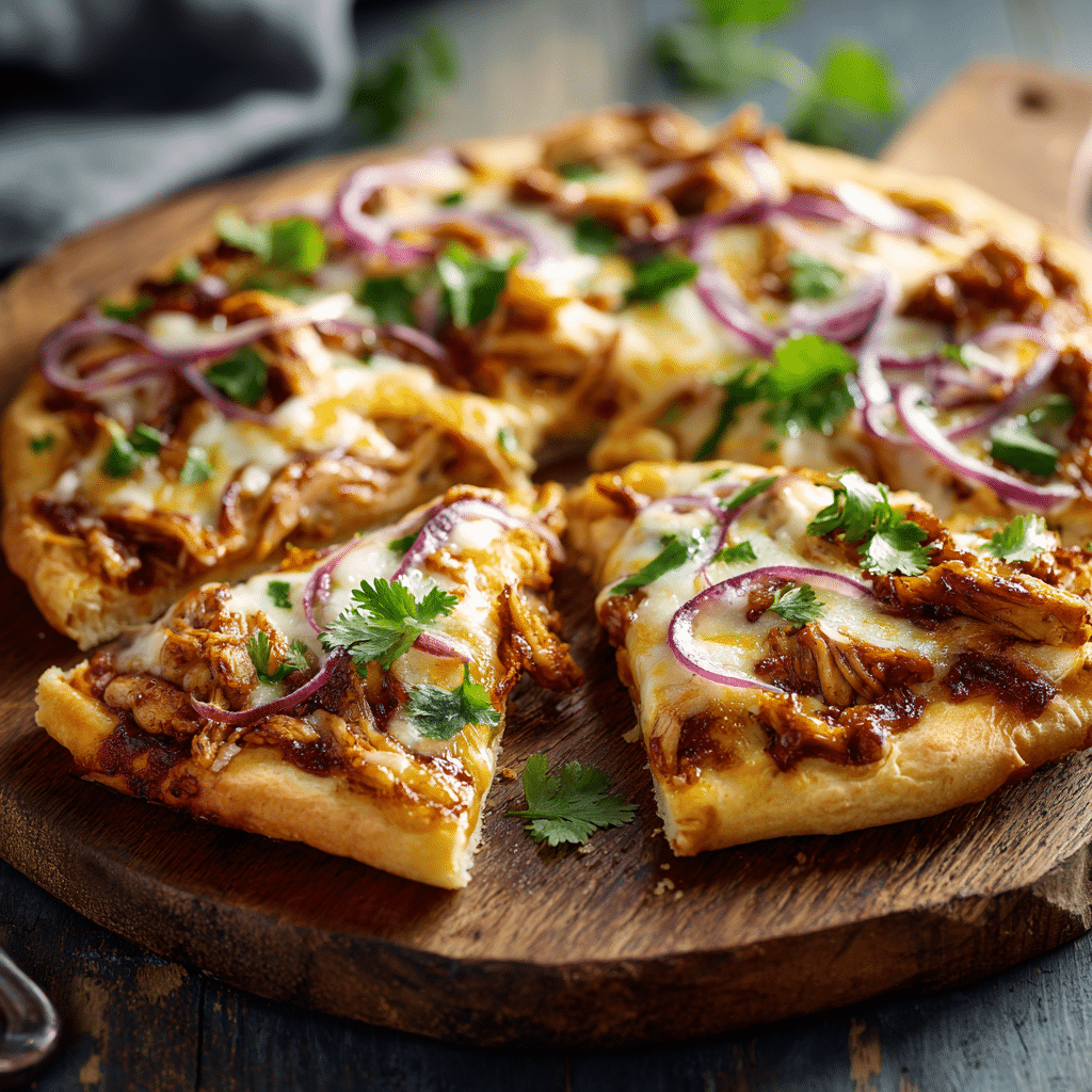 BBQ Chicken Pizza Recipe - Recipe Image