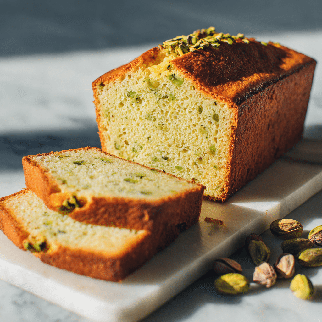 Pistachio Cardamom Pound Cake Recipe - Recipe Image