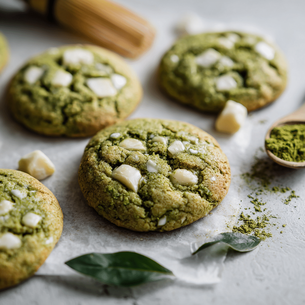 Matcha White Chocolate Cookies - Recipe Image