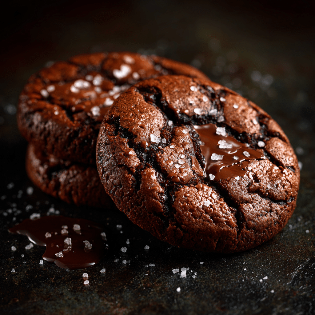 Dark Chocolate Sea Salt Cookies