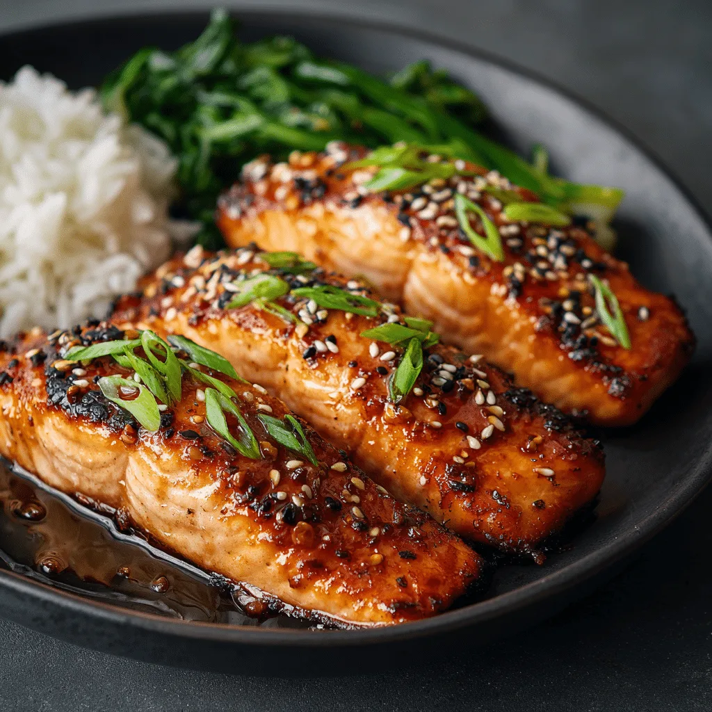 Air Fryer Honey Soy Salmon - Recipe Image