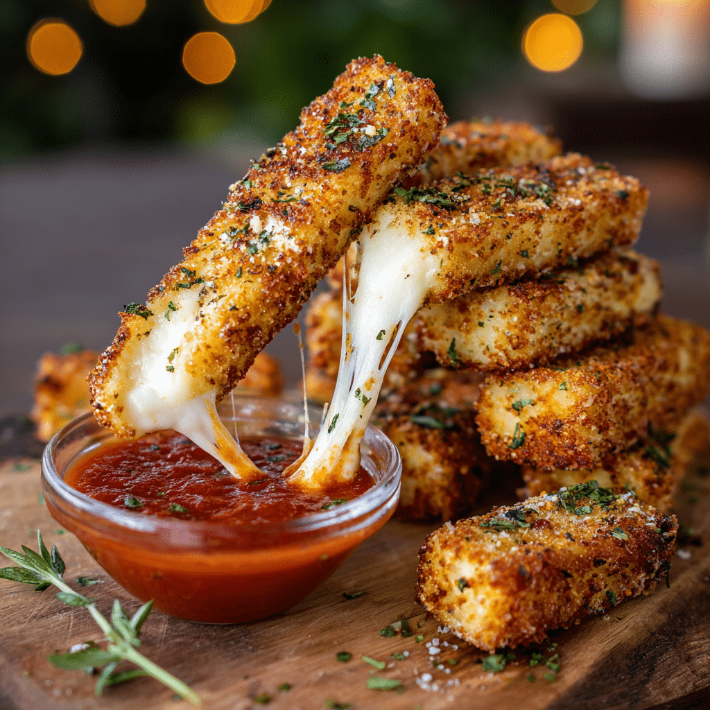 Air Fryer Mozzarella Sticks - Recipe Image