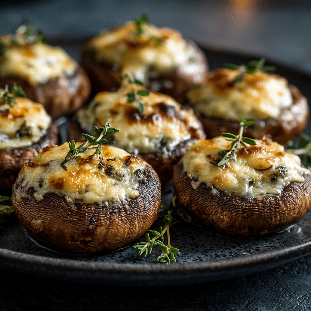 . Air Fryer Stuffed Mushrooms - Recipe Image