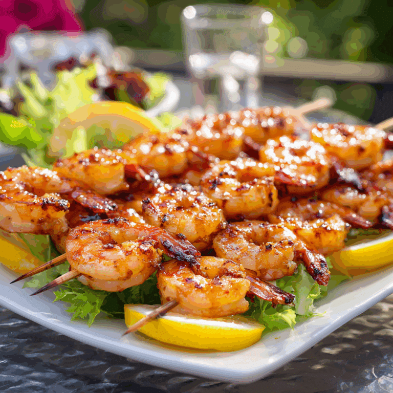 Air Fryer Shrimp Skewers