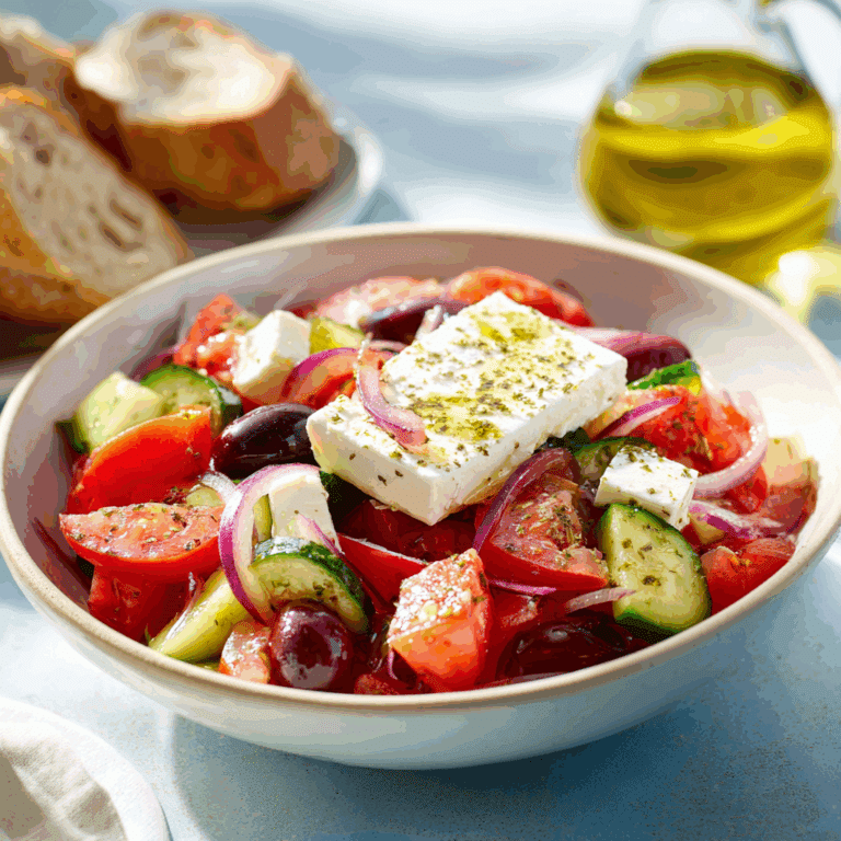 Greek Village Salad (Horiatiki)