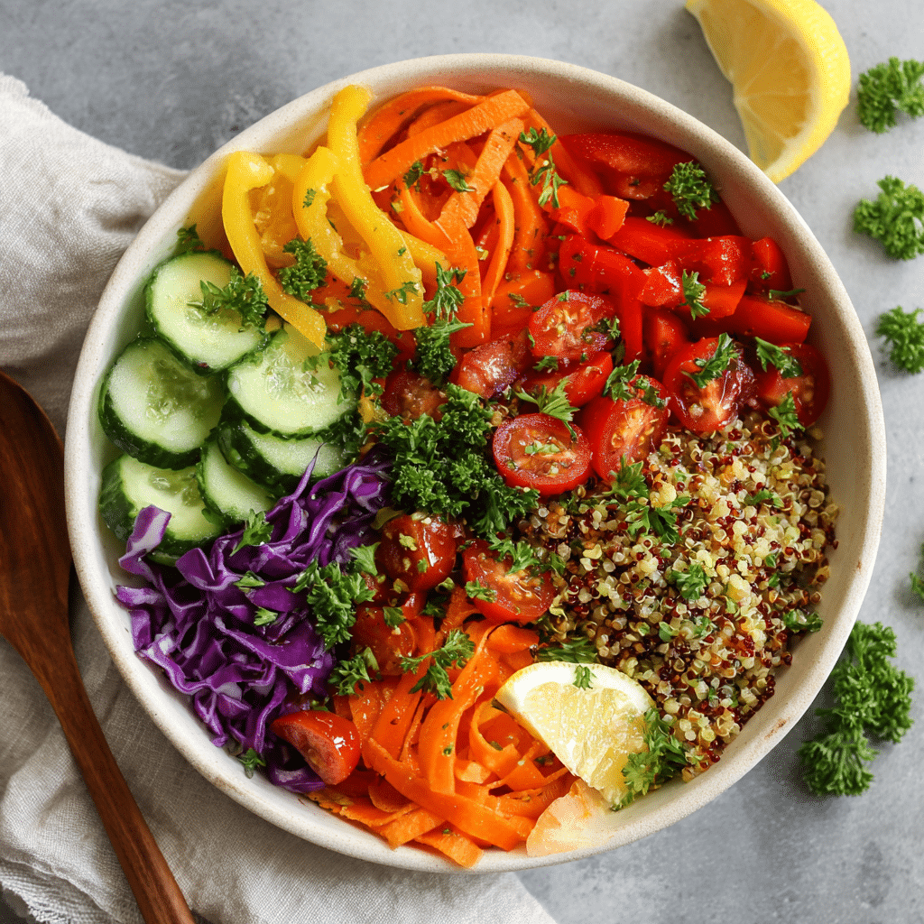 Quinoa Rainbow Salad - Recipe Image