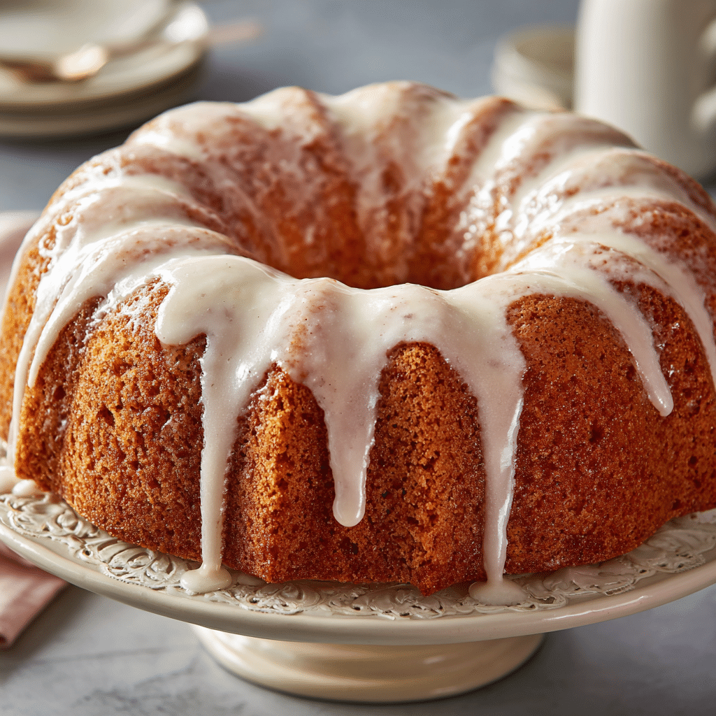 Glazed Old Fashioned Doughnut Cake - Recipe Image