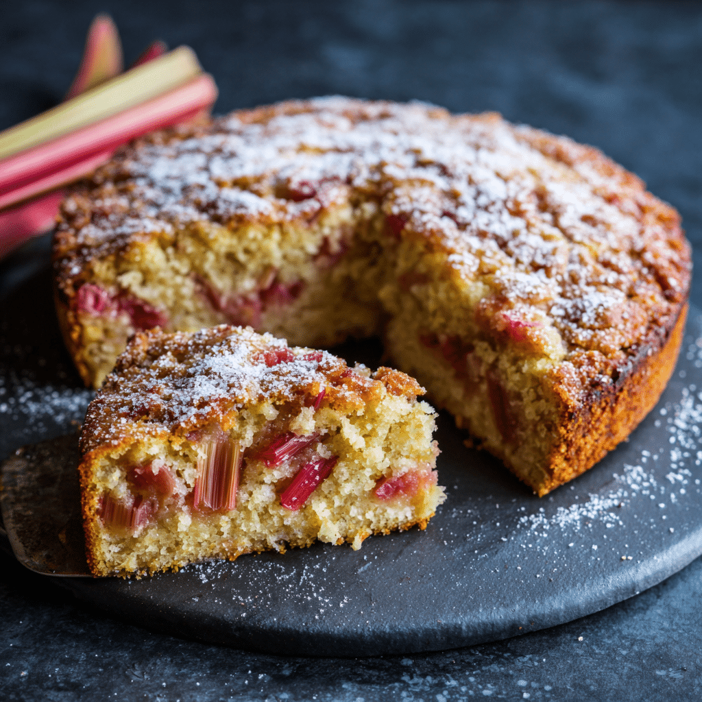 Rhubarb Cake - Recipe Image