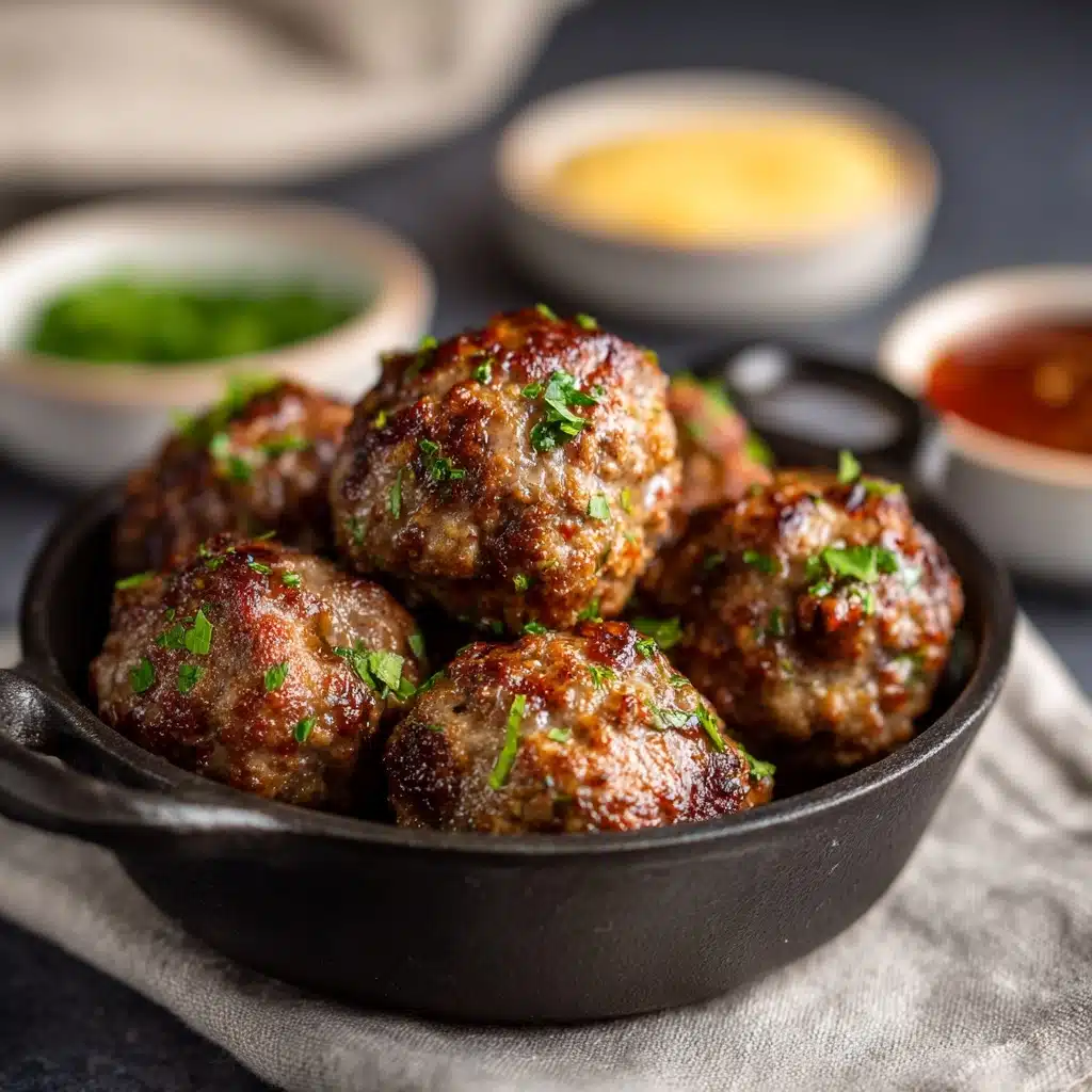 Juicy Baked Chicken Meatballs (I make this every week) Recipe - Recipe Image