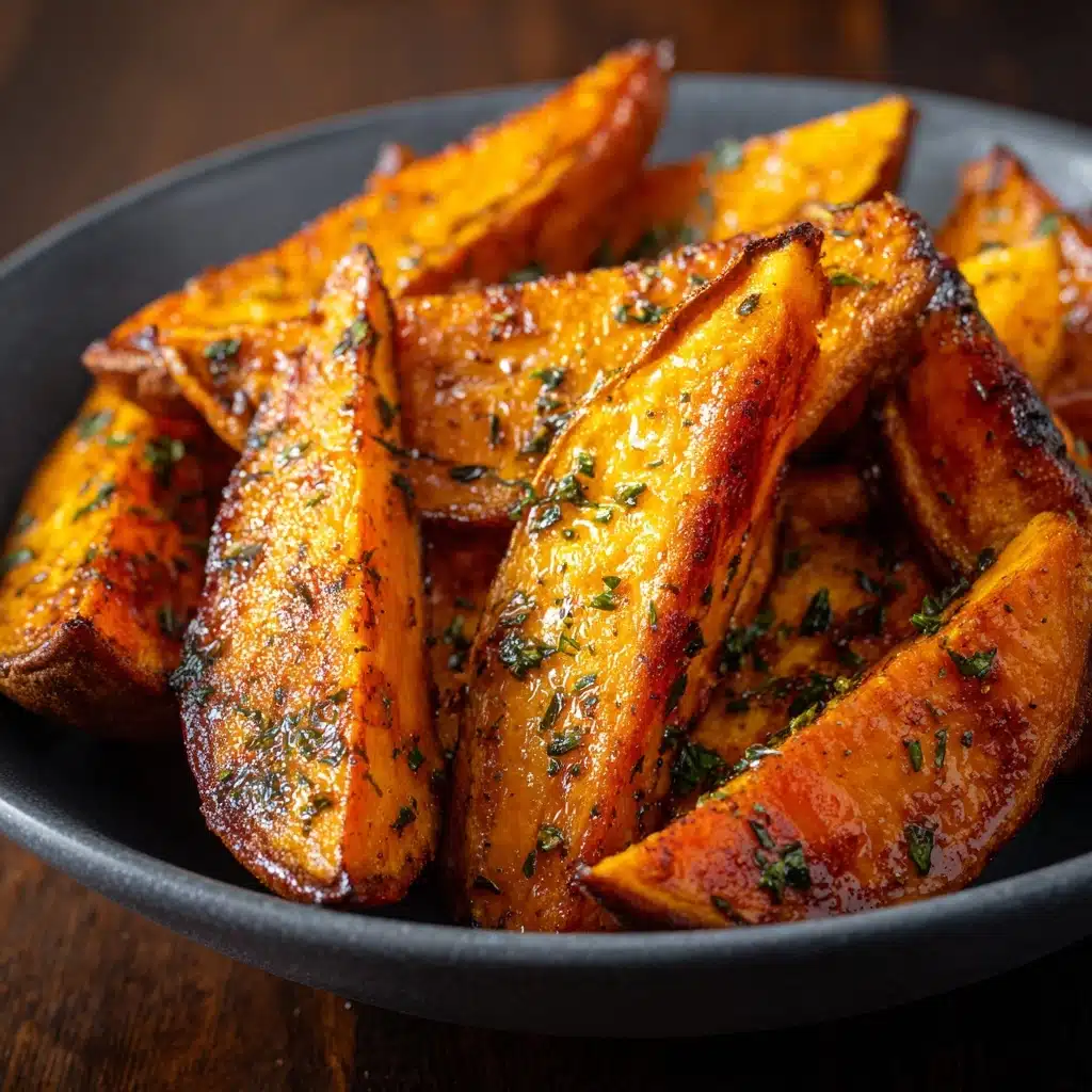 Maple Roasted Sweet Potatoes - Recipe Image