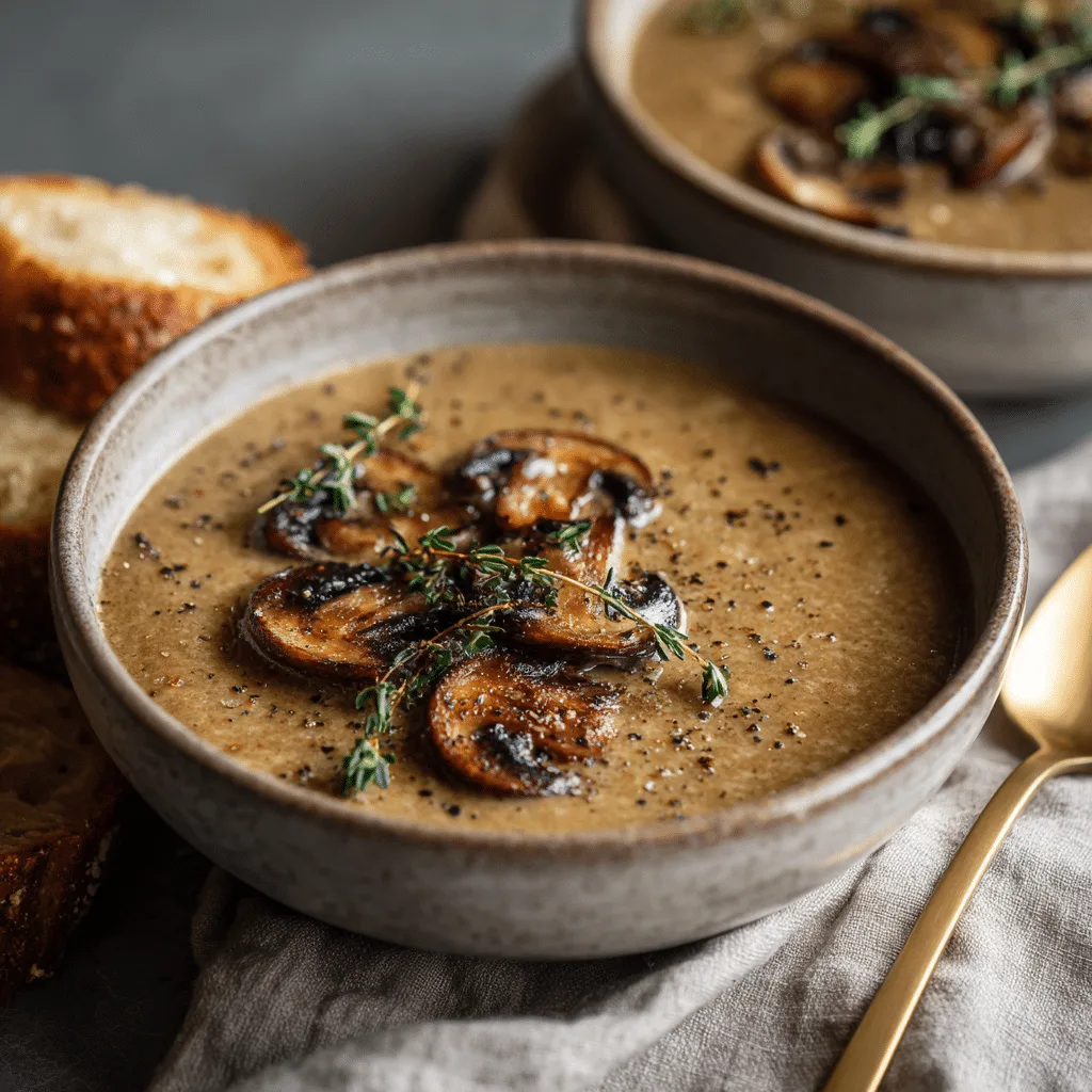 Creamy Mushroom Soup - Recipe Image