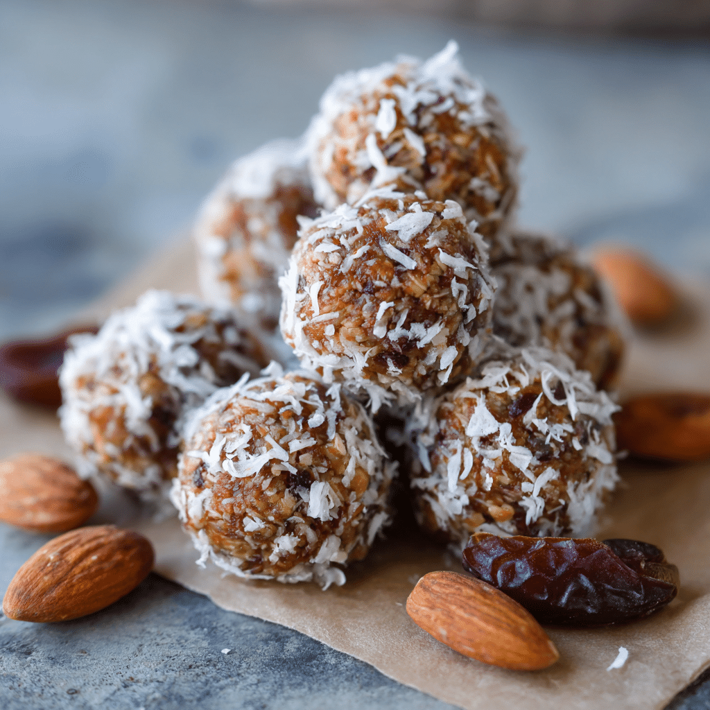 Coconut Almond Energy Bites - Recipe Image