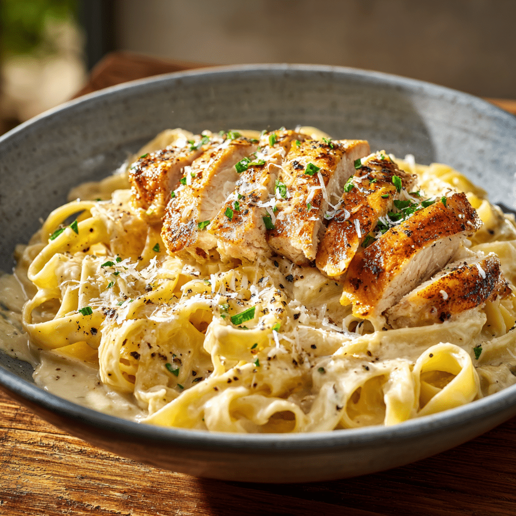 Creamy Chicken Alfredo Pasta Recipe - Recipe Image