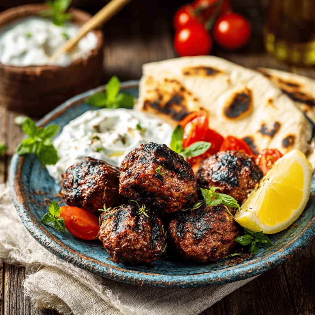 Greek Meatballs (Biftekia) Recipe - Recipe Image
