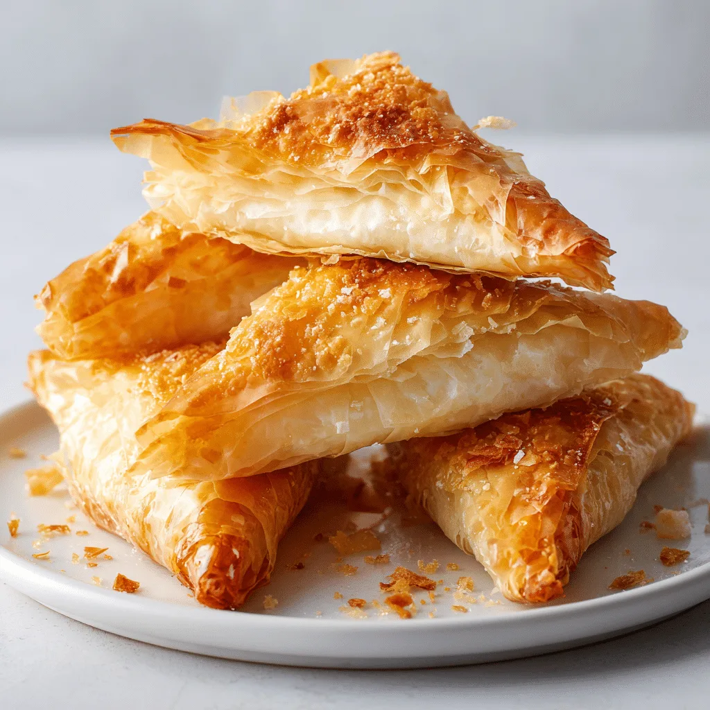 Tiropita Greek Cheese Feta Pie Recipe - Recipe Image