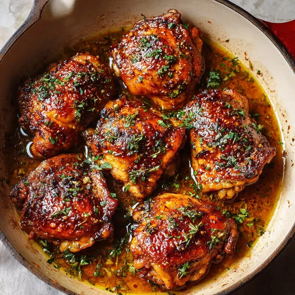 Honey Butter Baked Chicken Thighs Recipe - Recipe Image