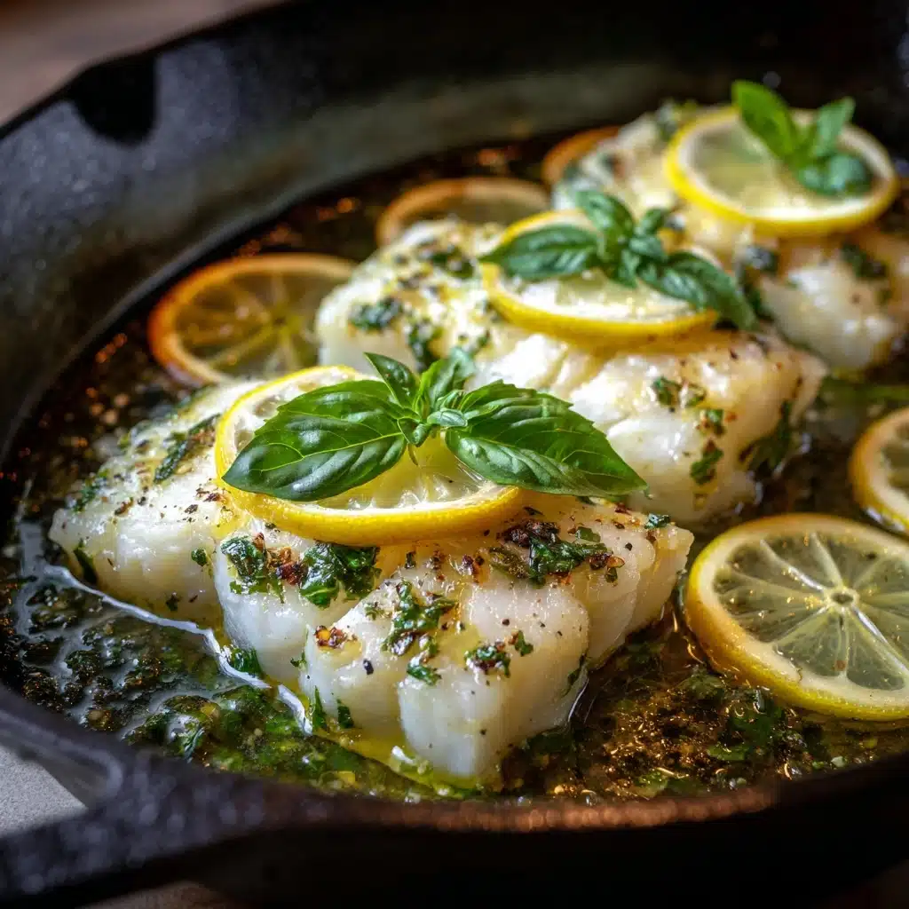 Lemon Basil Baked Cod Recipe - Recipe Image