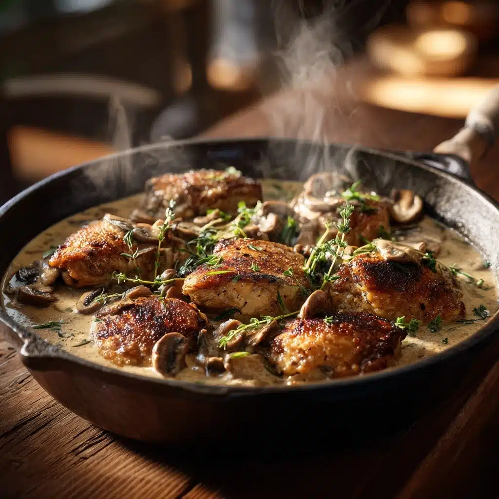 Creamy Chicken and Mushroom Skillet Recipe - Recipe Image