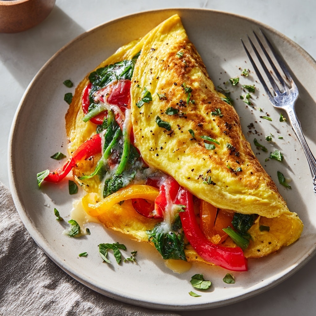 Veggie Omelette with Cheese Recipe - Recipe Image