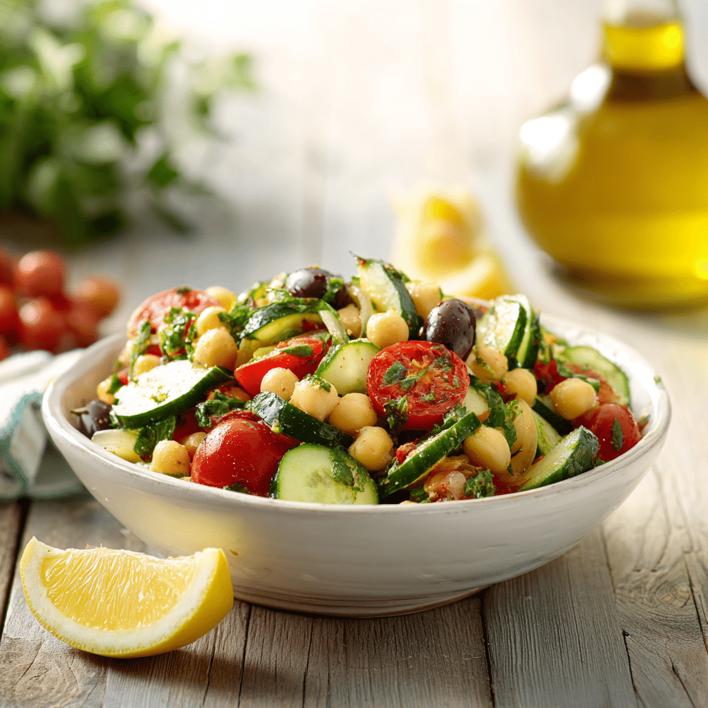 Mediterranean Chickpea Salad Recipe