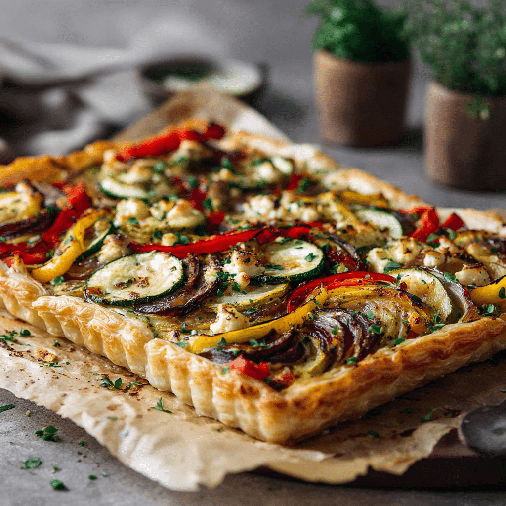 Roasted Veggie Tart Recipe