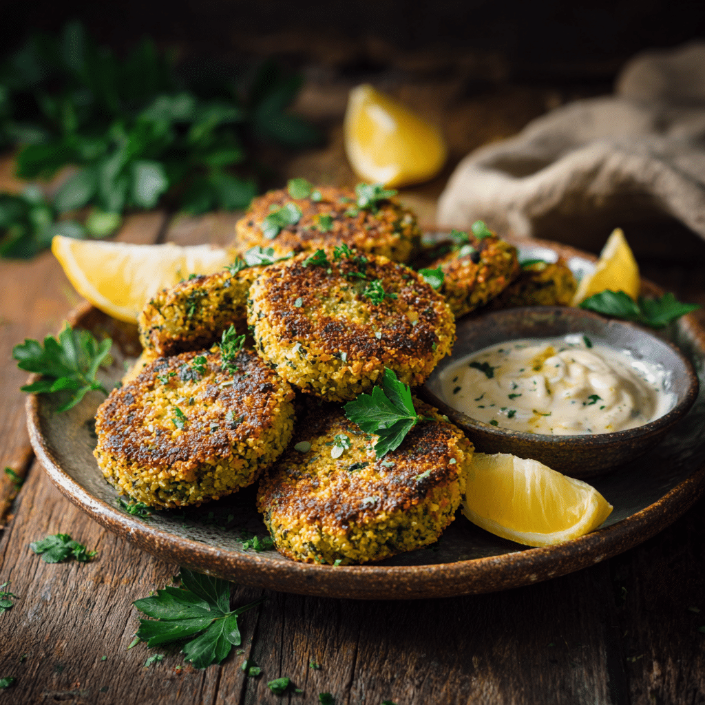 Baked Falafel Patties Recipe - Recipe Image