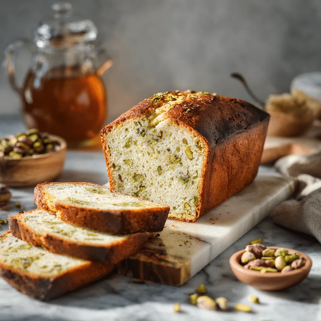 Pistachio Cardamom Pound Cake Recipe